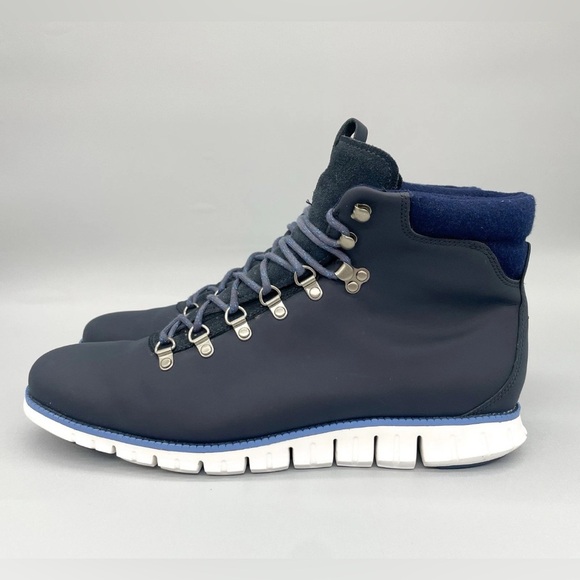 Cole Haan ZeroGrand Men's Navy Blue Hiking Boots Size 15‎ NEW - Picture 1 of 3